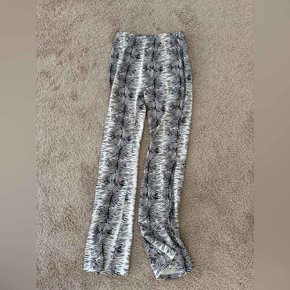 Black and White Patterned Pants
